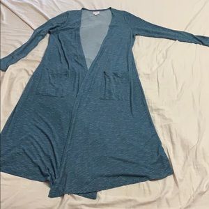 Lularoe Blue Striped Caroline